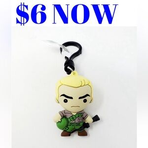 Gi-Joe Duke Figural 3D Bag Clip Toy Figure